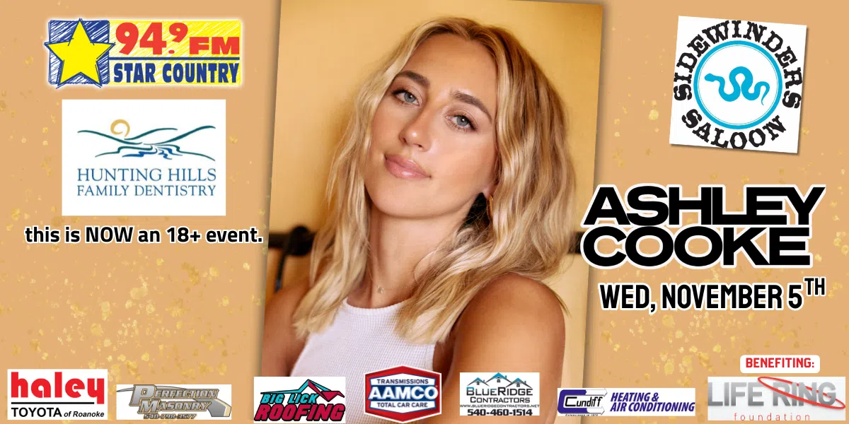 Feature: https://www.etix.com/ticket/p/51505164/ashley-cooke-21event-roanoke-sidewinders-steak-house-and-saloon