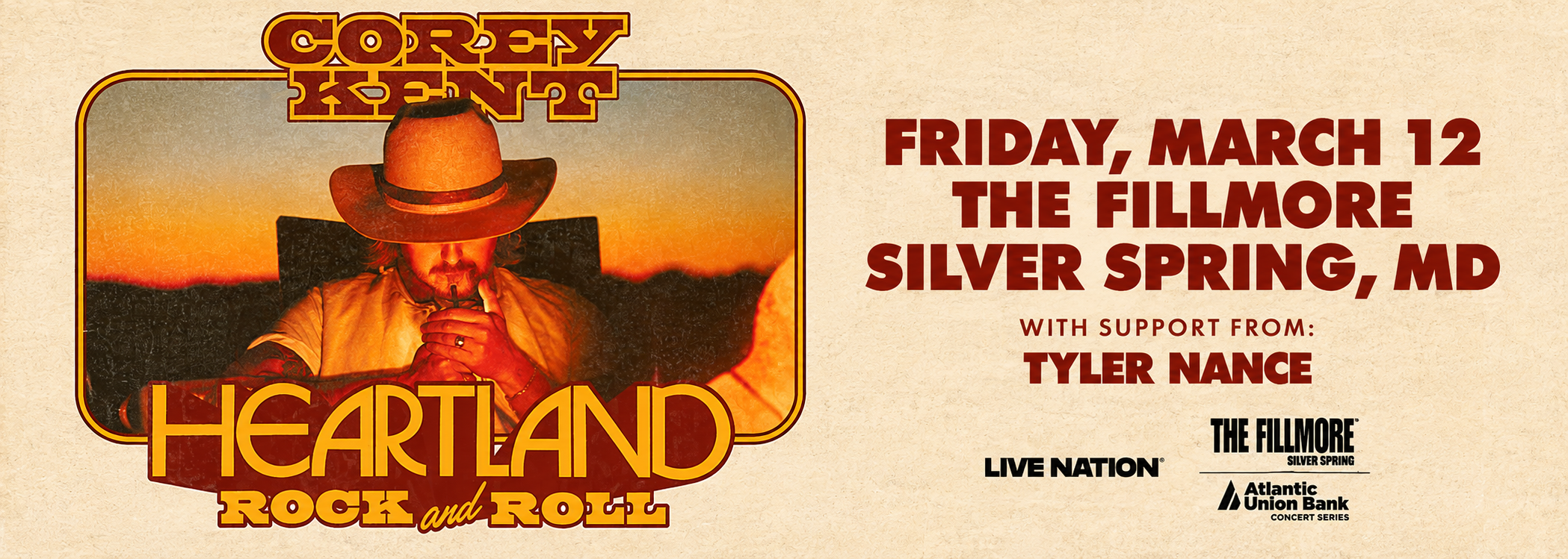 Feature: https://www.ticketmaster.com/corey-kents-heartland-rock-and-roll-silver-spring-maryland-03-12-2027/event/15006522984F6153
