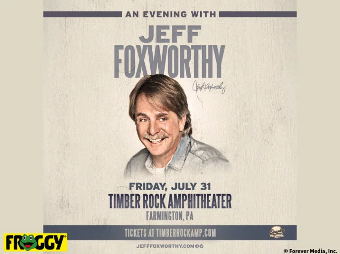 Feature: https://www.tixr.com/groups/timberrockamp/events/an-evening-with-jeff-foxworthy-177705