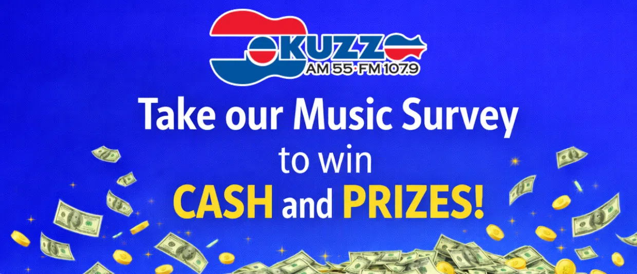 Feature: https://www.heyratethis.com/surveys/to/radio_station/KUZZ/clrl4fbyhk/