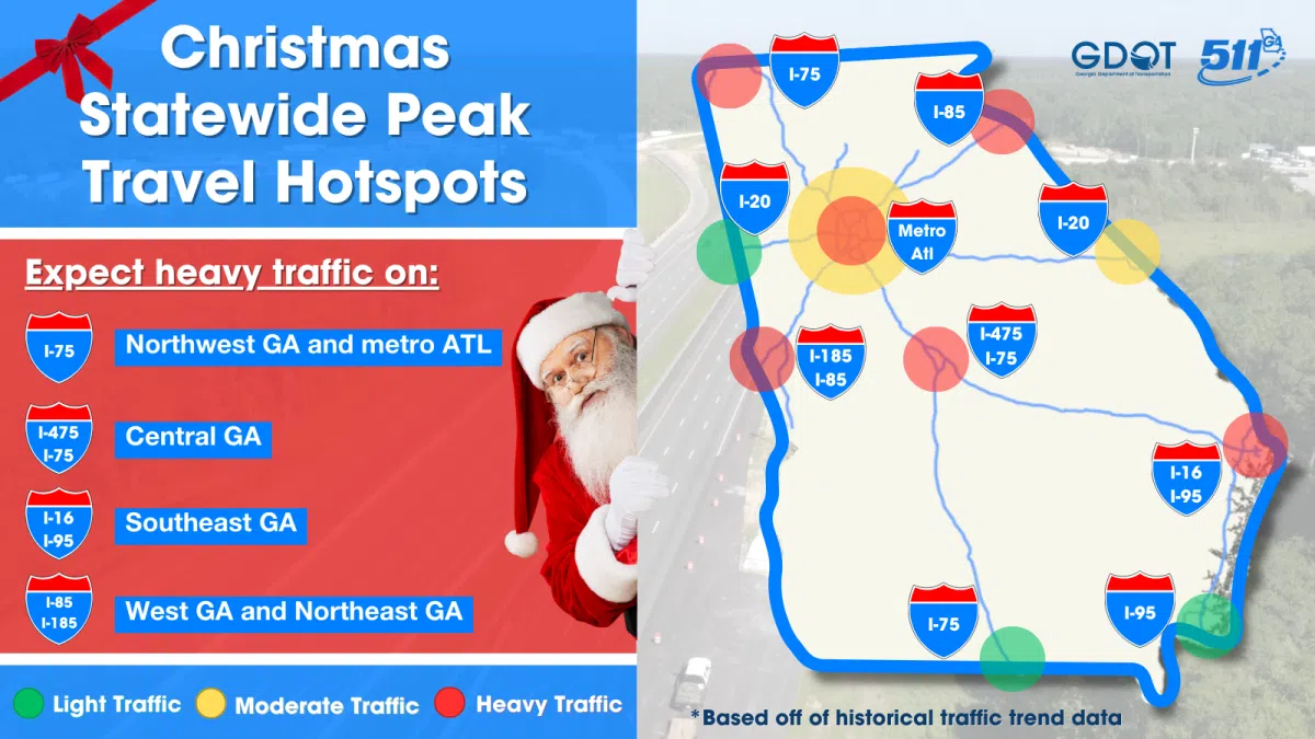 Holiday Travel Alert: Georgia DOT Pauses Lane Closures