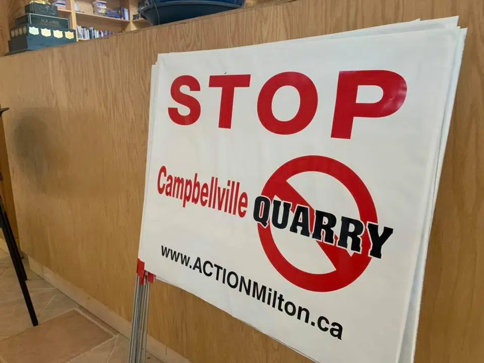 Rally being held in Milton to protest Campbellville Quarry