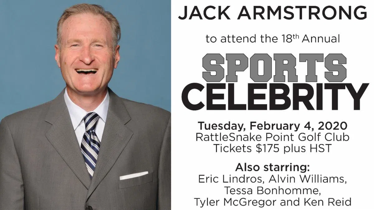 Jack Armstrong, and Eric Lindros headlines this years Chamber Sports Celebrity Dinner