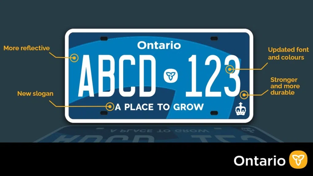 Ontario launches new license plates this month