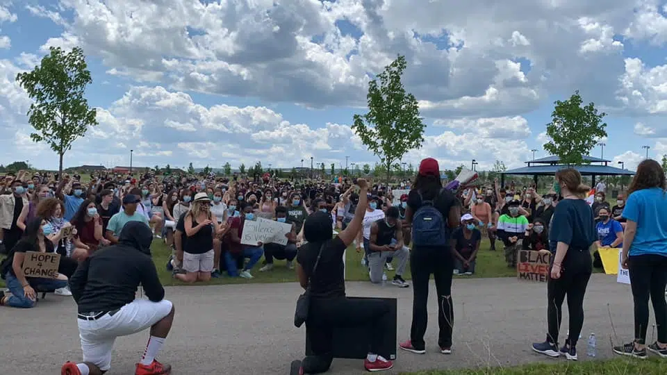 Black Lives Matter: A protest in Milton