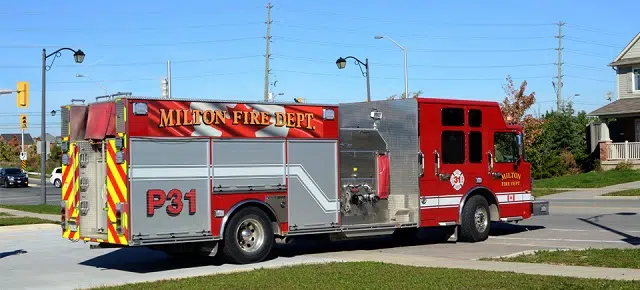 Grass fires close pair of roads in Burlington