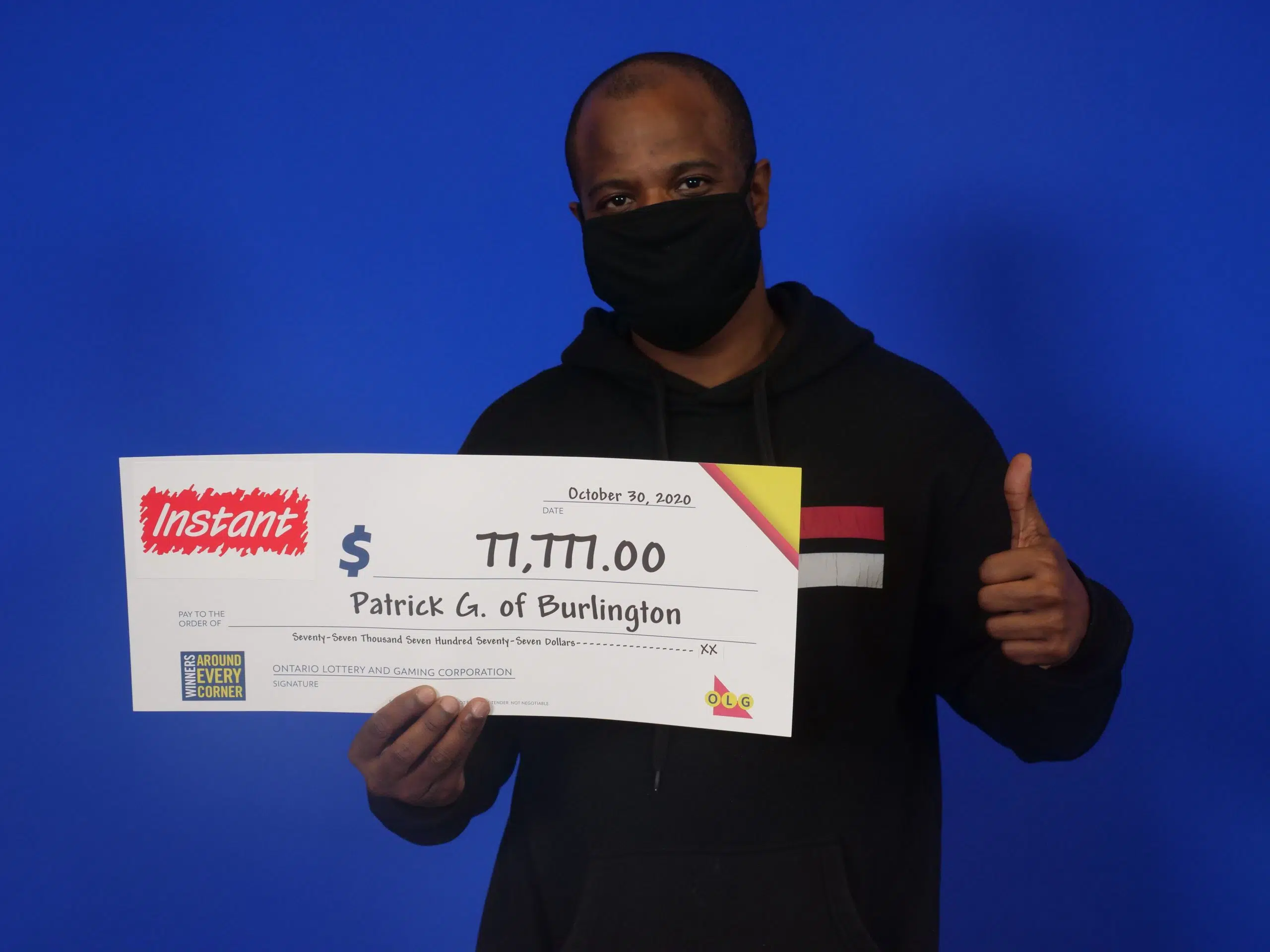 Halton man wins $77,777 through lottery game