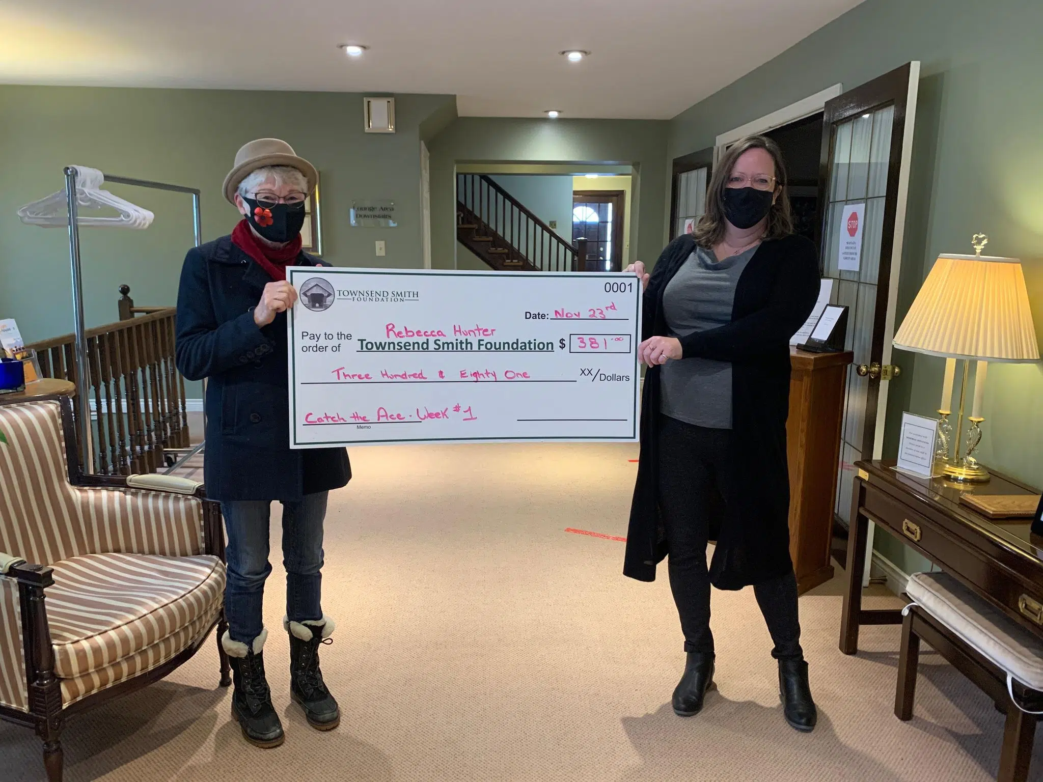 Congratulations to Rebecca Hunter, the first winner of Catch the Ace