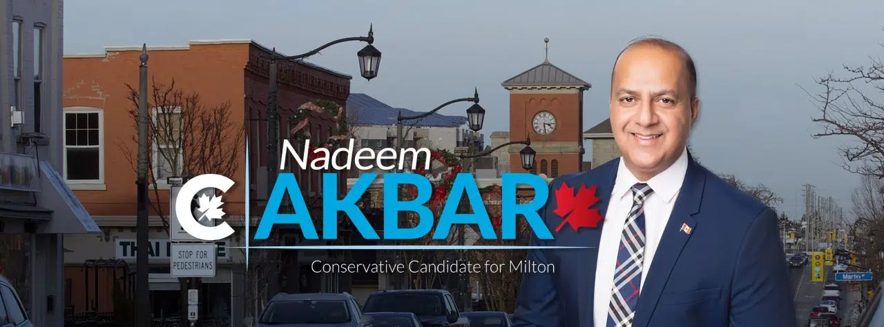 myFM speaks with Nadeem Akbar, Milton's new federal Conservative candidate