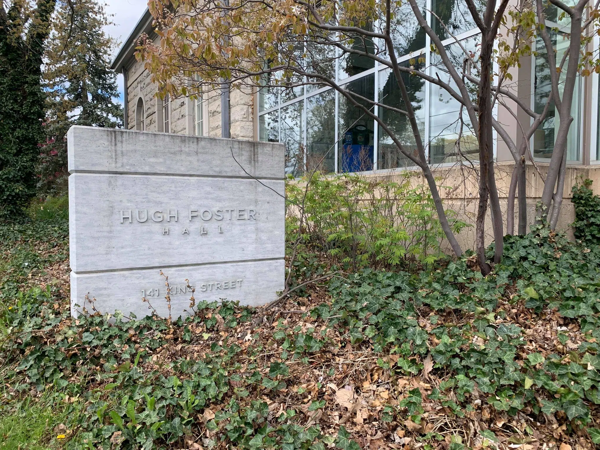 Milton's Town Hall and Hugh Foster Hall going under construction