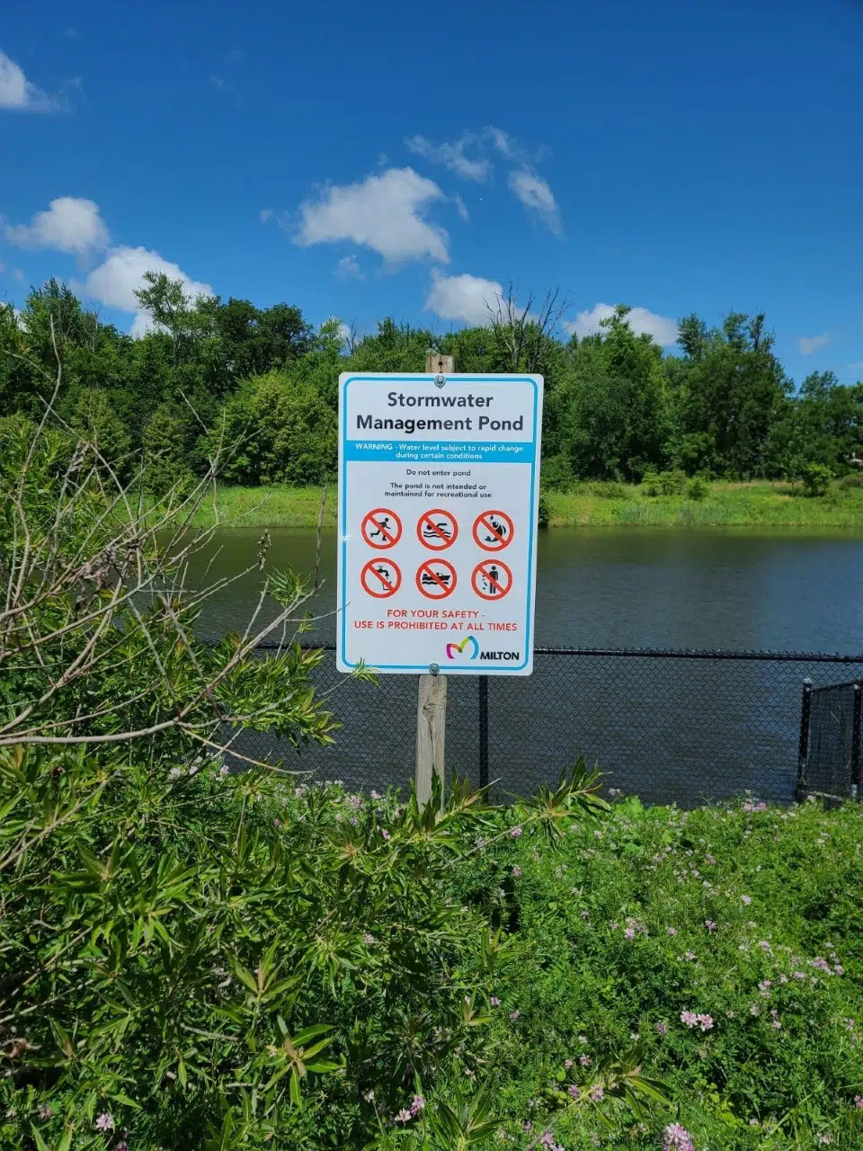 Town of Milton improving several local storm water management ponds