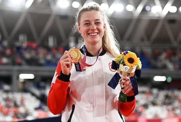 Milton Velodrome represented on Olympic podium with Mitchell's gold medal win