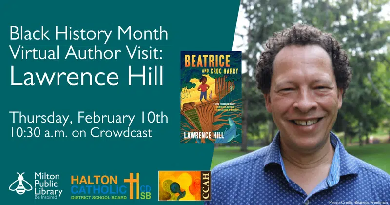 Join award winning author Lawrence Hill for a virtual event