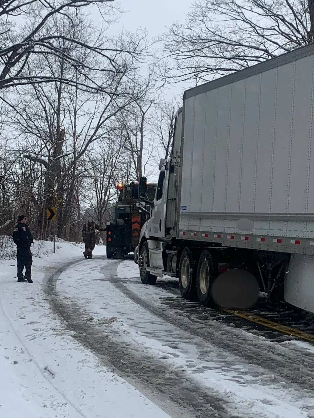 Truck driver causes major disruptions in Norval