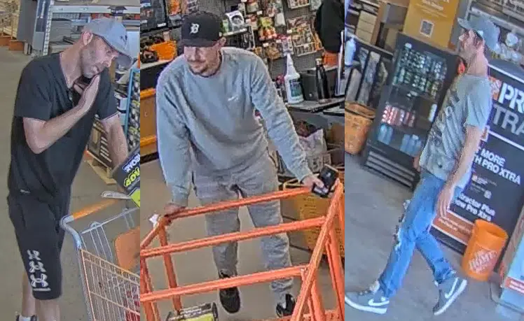 Halton Police search for 3 suspects in Home Depot theft