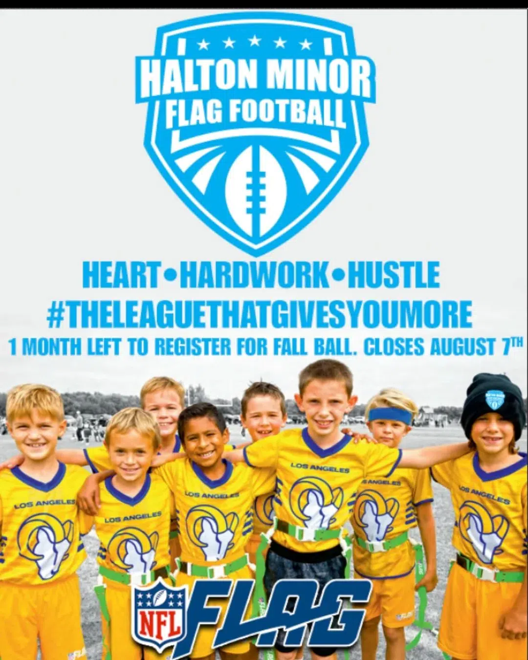 Halton Minor Flag Football is looking for players for the 2022 Fall season