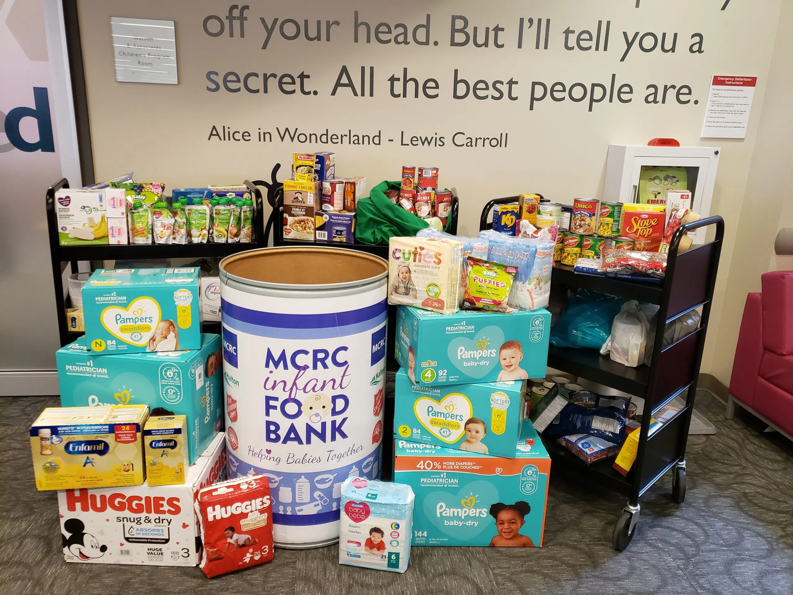 The Milton Public Library's Food for Fines campaign is back