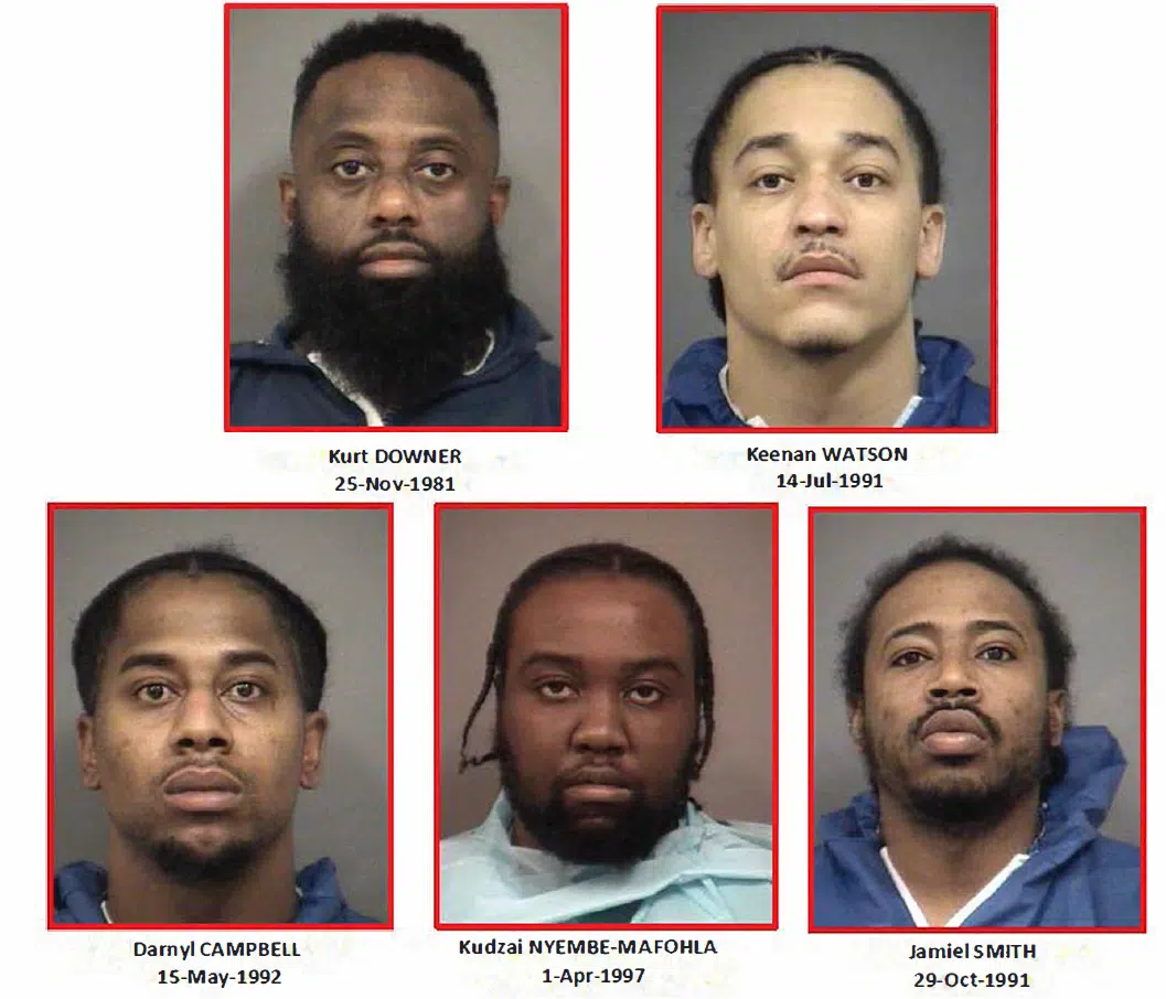 Five suspects arrested in armed robbery attempt, including Milton man