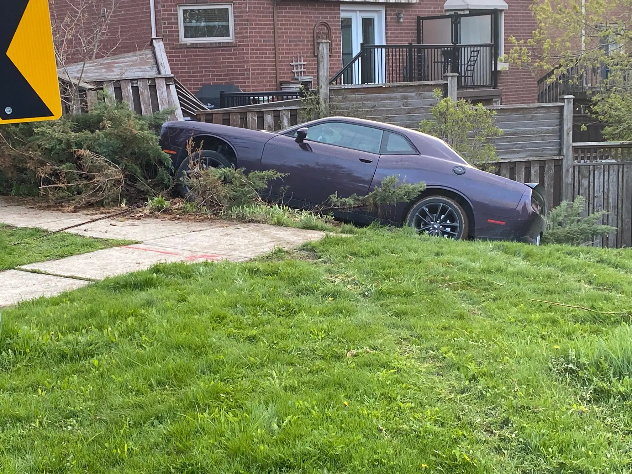 Young driver's reckless spree ends with backyard crash