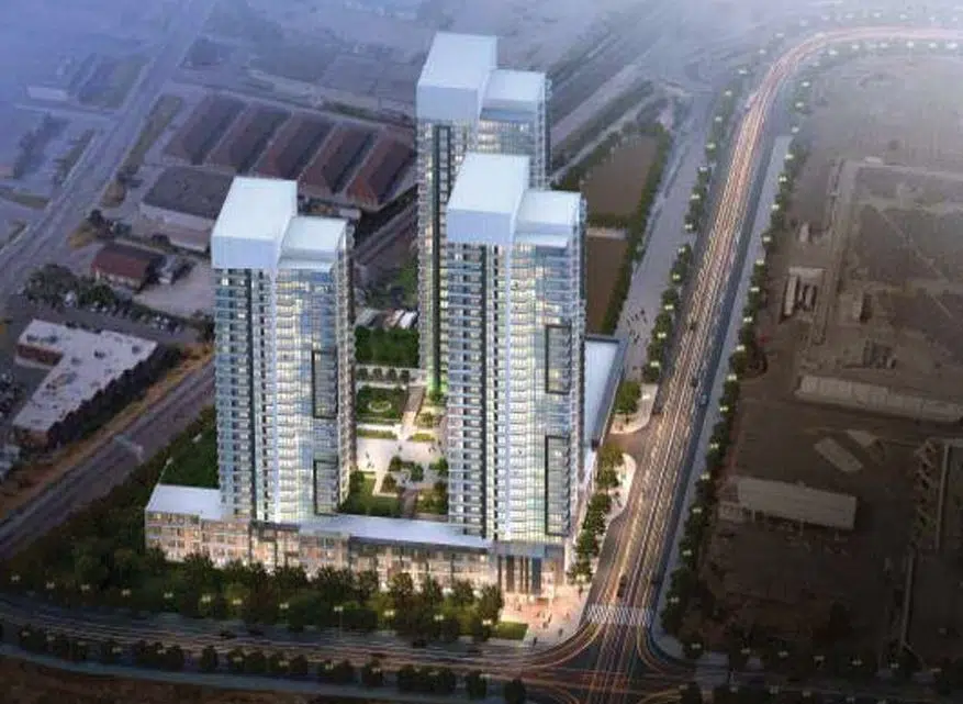 Sales pitch for massive Thompson Road condo buildings will be held in the sky