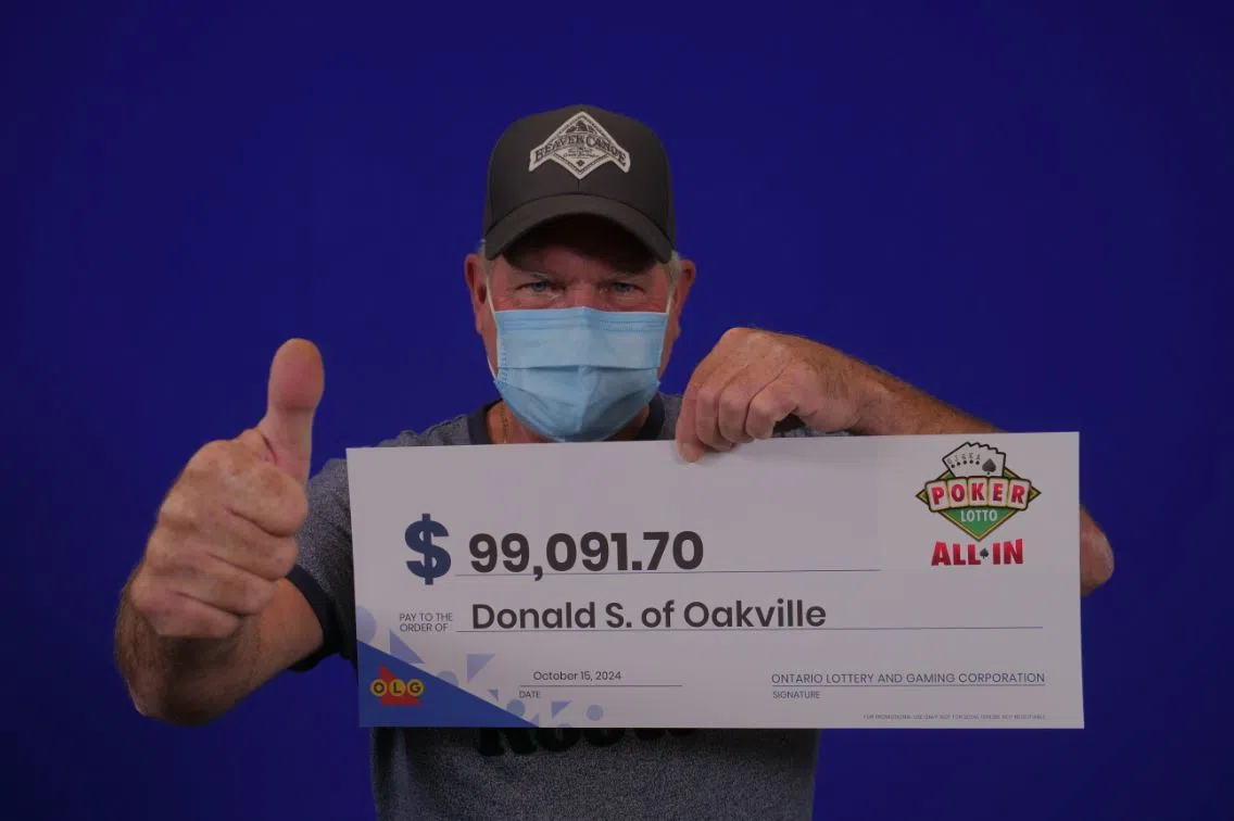 Oakville man dealt a good hand with lottery win