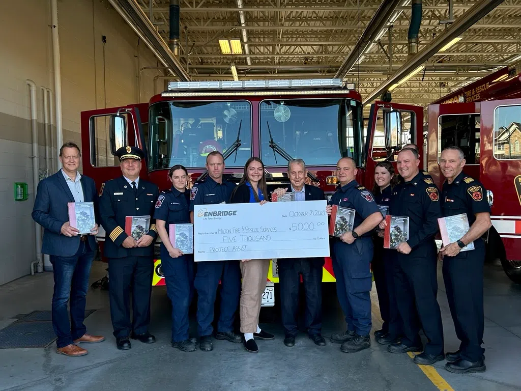 Major gas company helping Milton Fire Department purchase new equipment