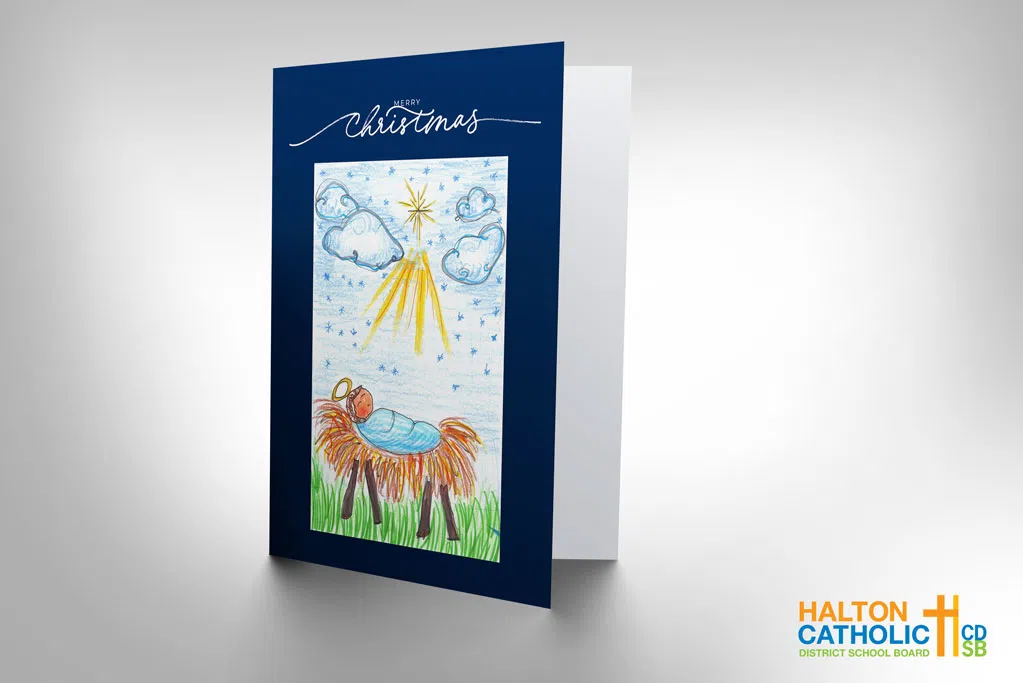 Halton Catholic District School Board fundraising with Christmas cards