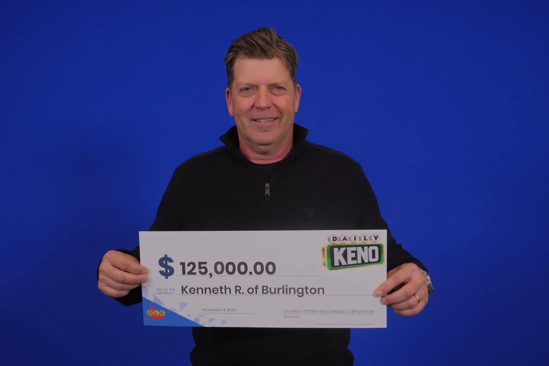 Burlington father of two plans to buy new truck with lottery win
