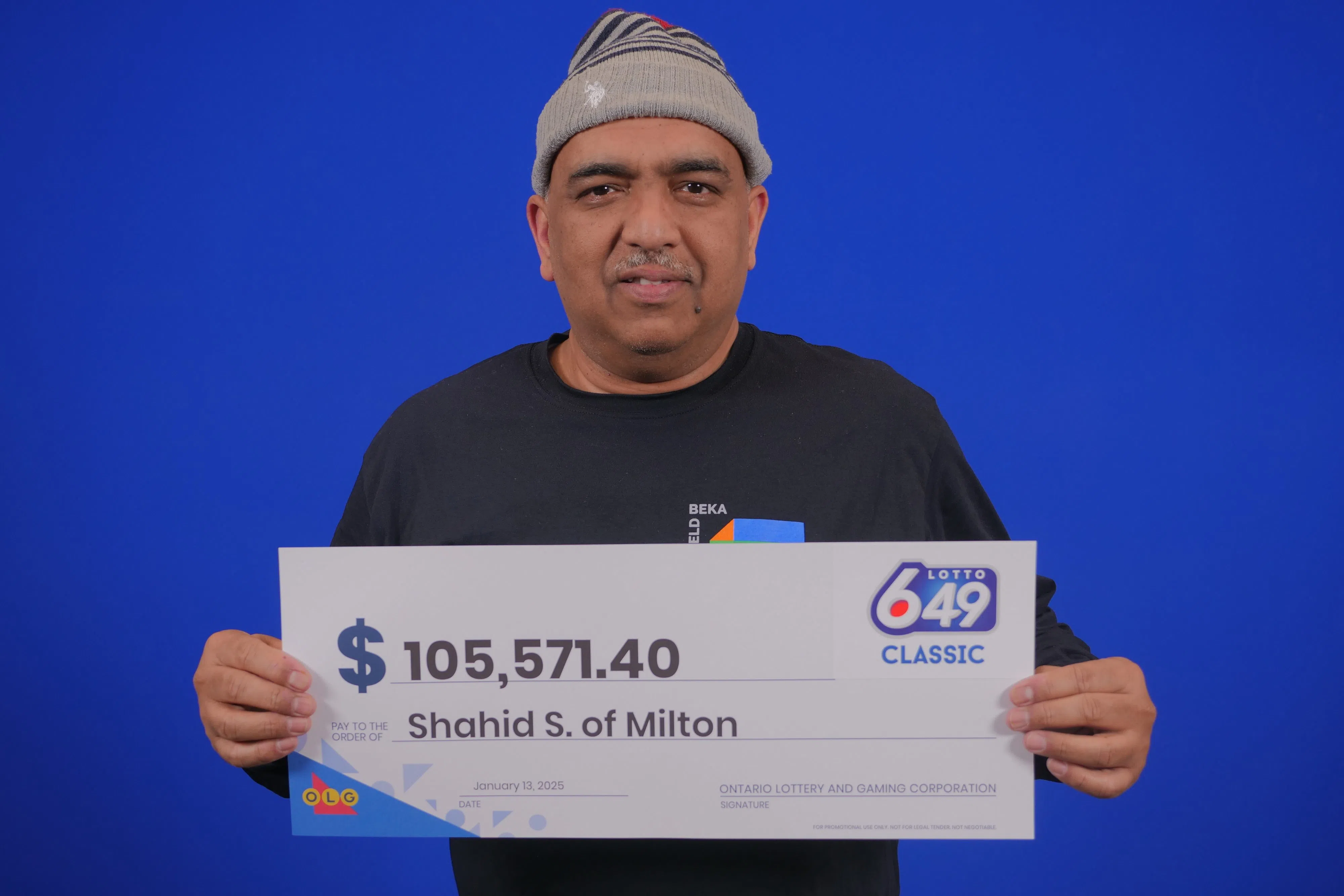 Milton man wins the lottery