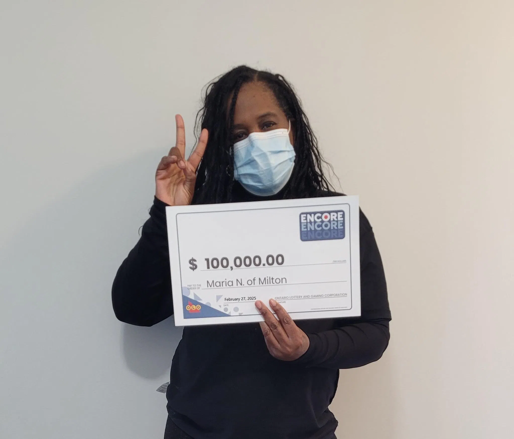 Milton woman celebrating lottery win