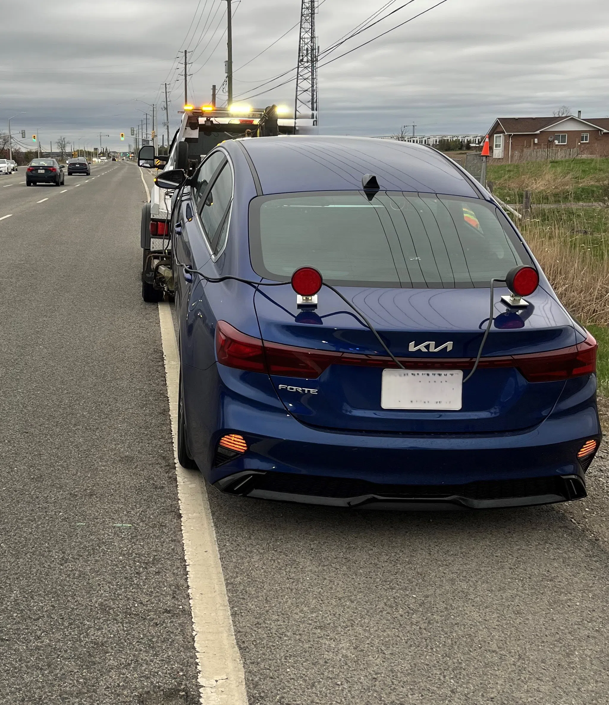 Rental vehicle impounded after driver caught going 60 km/h over limit through Milton