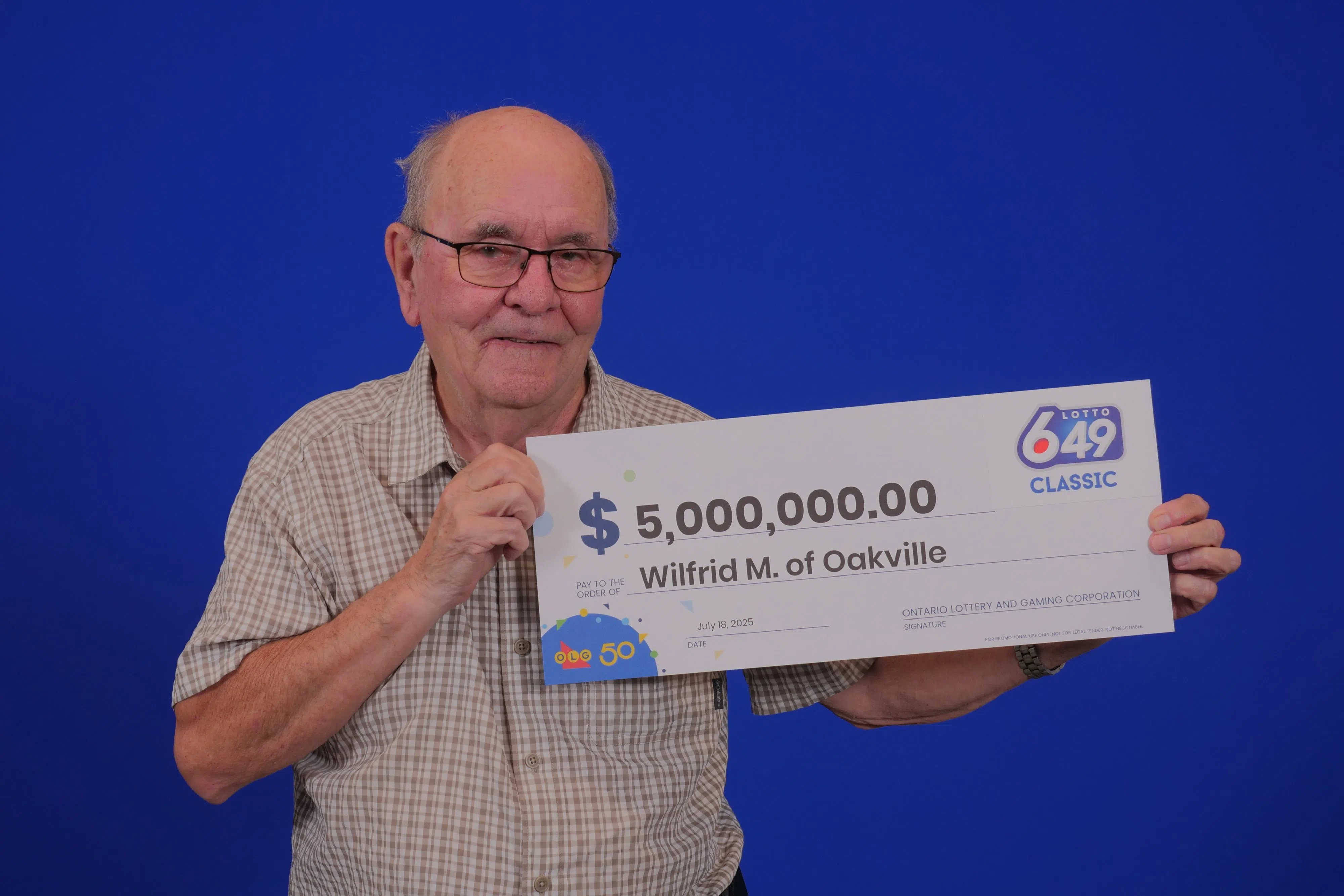 Oakville man wins $5 million jackpot