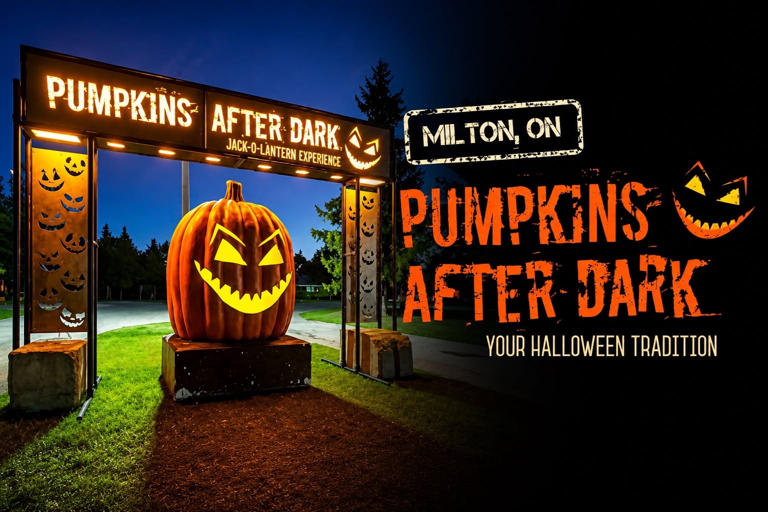 Win 4 Anytime, Anyday Passes from Pumpkins After Dark - Milton