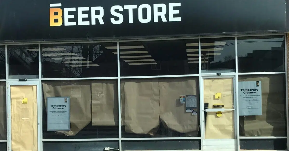 The Beer Store in Pembroke temporarily closed for roof, structure
