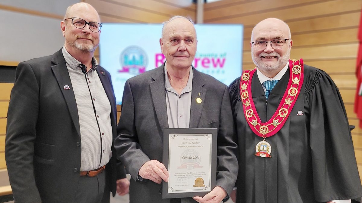 Renfrew County Council honours provincial award winner Lorenz Kelo - Vimarsana News