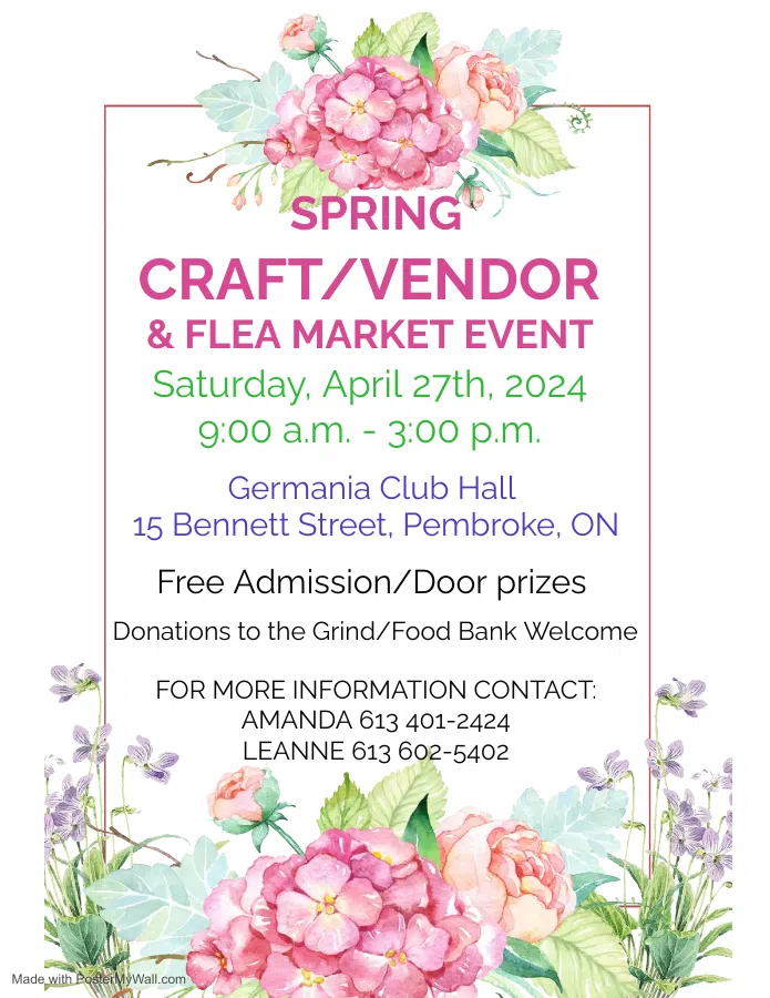 Germania Club Craft/Vendor & Flea Market | 104.9 Pembroke Today