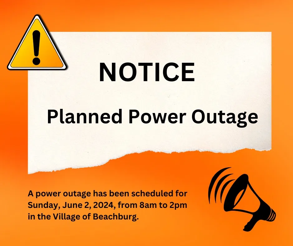 Planned power outage in Beachburg June 2nd 104.9 Pembroke Today