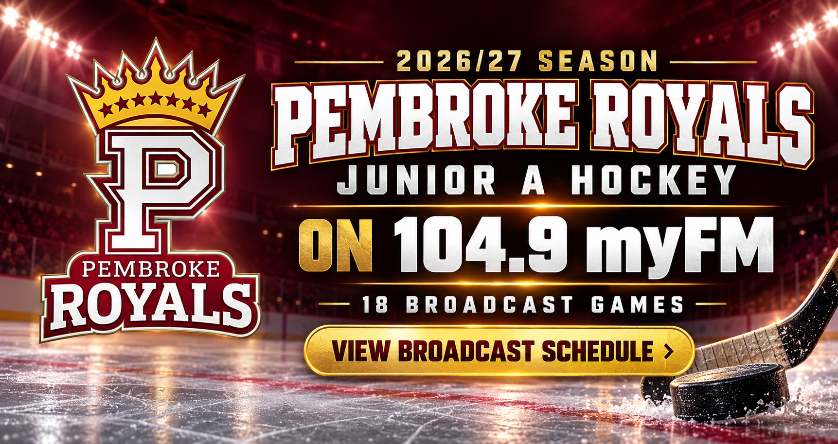 Feature: https://www.pembroketoday.ca/pembroke-royals-junior-a-hockey-on-myfm/