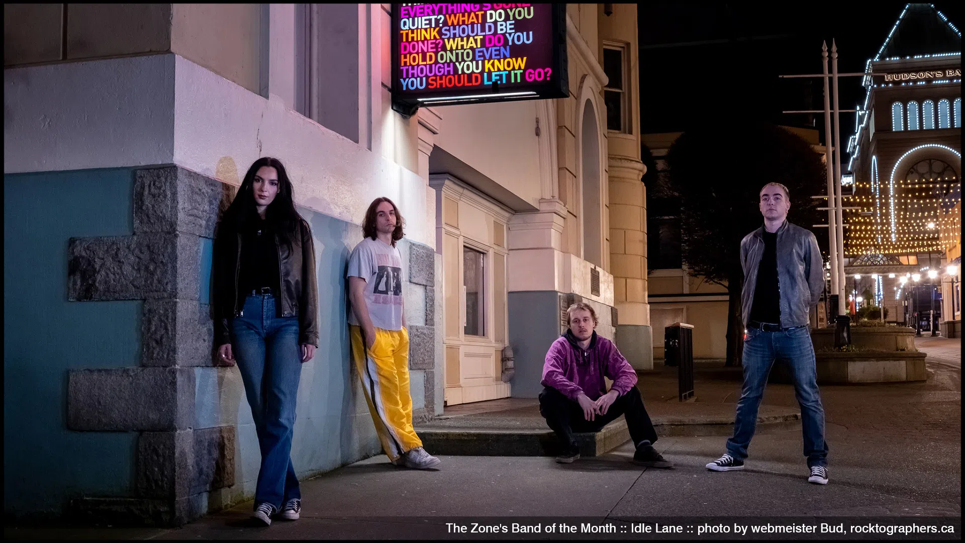  The Zone's Band of the Month is Idle Lane 