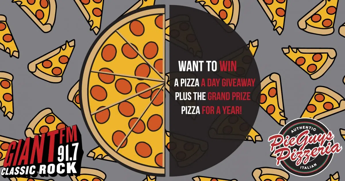 Win Pizza for a Year & Other Great Prizes from Pie Guys Pizzeria! GiantFM