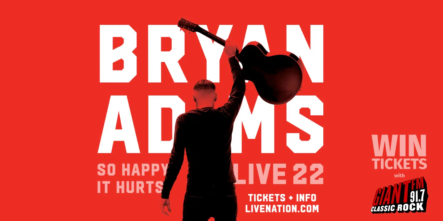 Bryan Adams So Happy it Hurts Tour 2022 – Win Tickets!