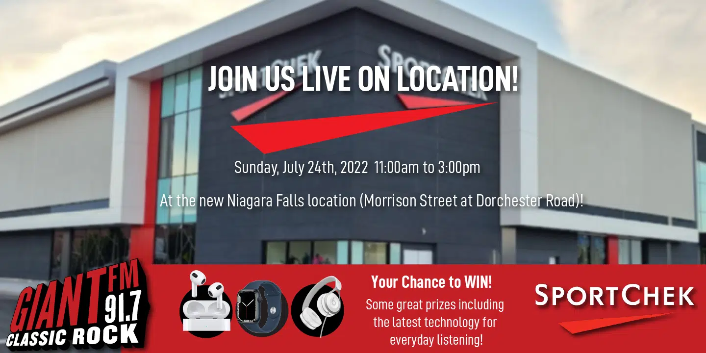 Sport Chek Live On Location 2022! WIN Great Prizes!