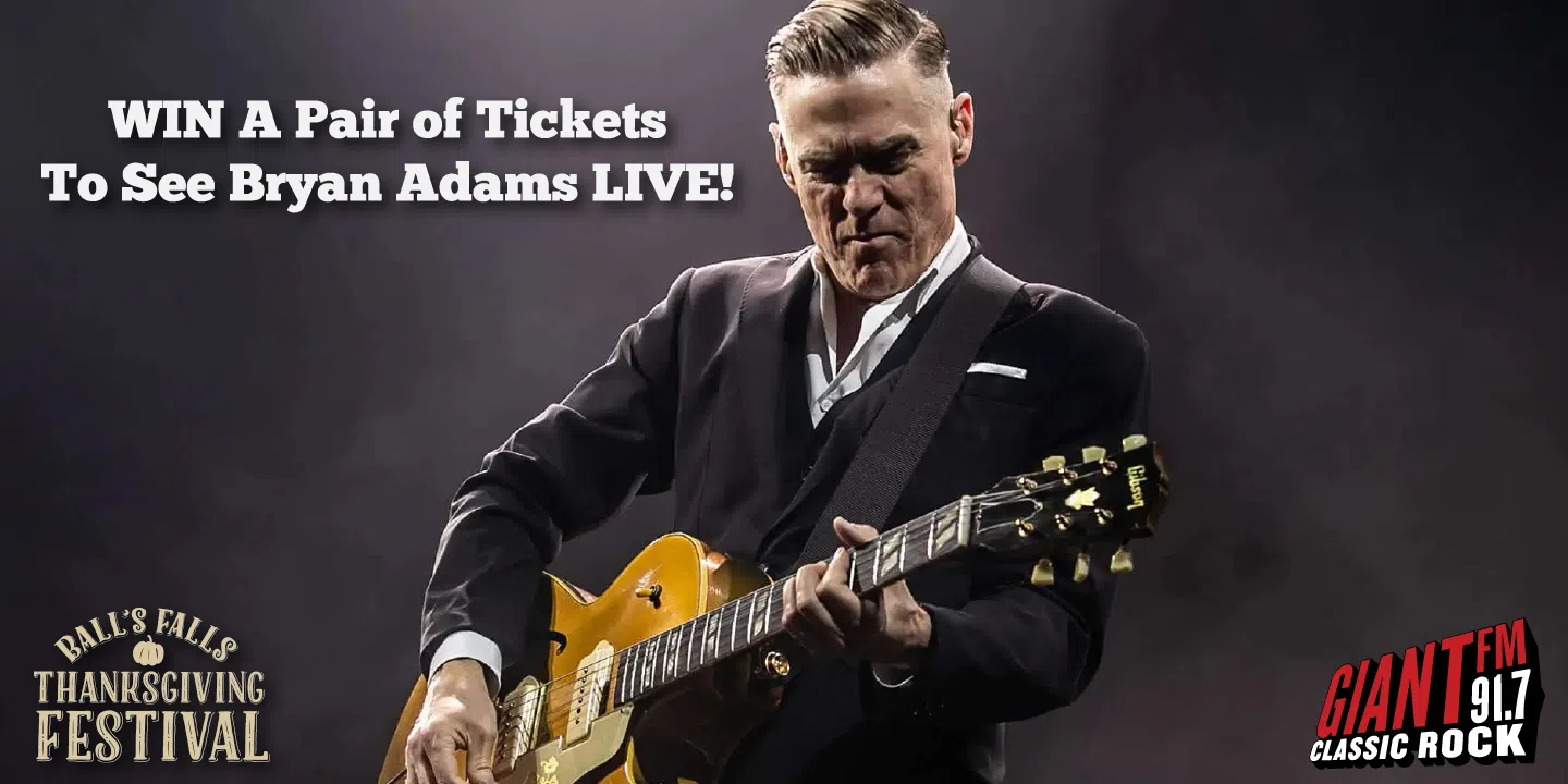 Balls Falls Festival 2022- WIN Bryan Adams Tickets!