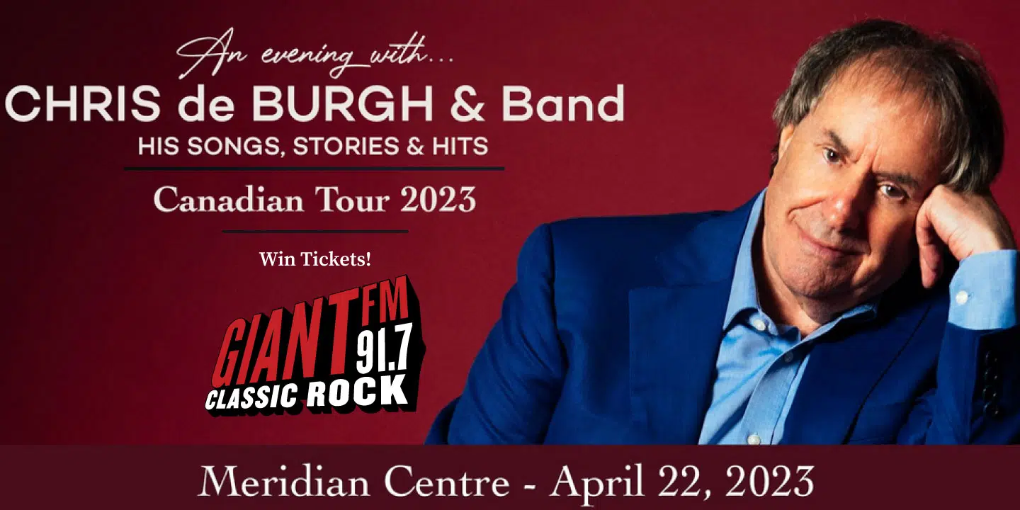 Win Tickets – An Evening with Chris de Burgh!