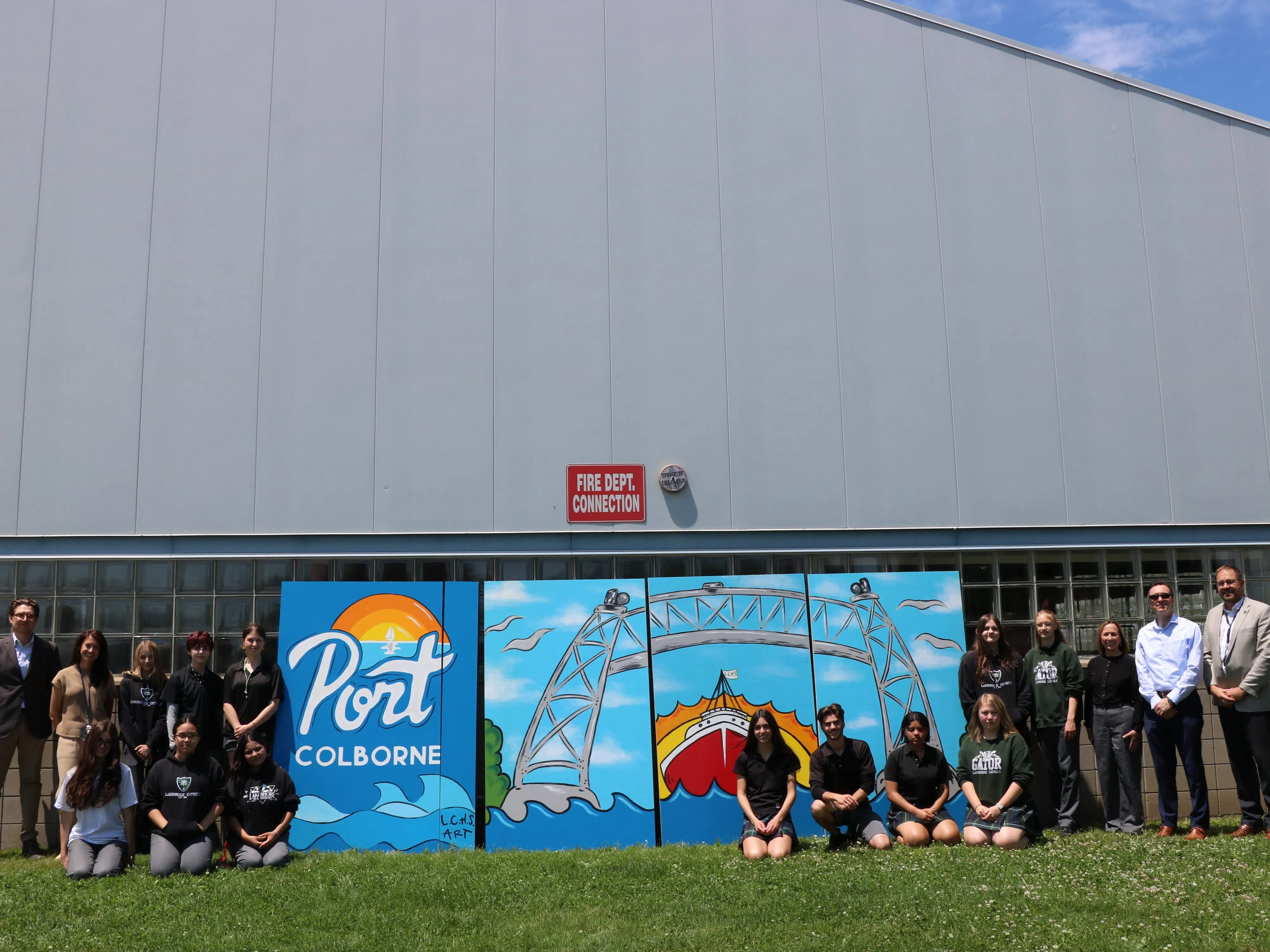 Lakeshore Catholic High School students bring fresh murals to Port ...