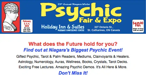 25th Annual Niagara Winter Psychic Fair & Expo