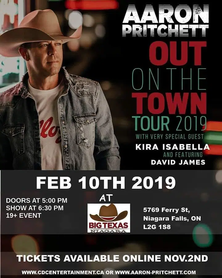 We’re Sending YOU to see Aaron Pritchett On Tour!