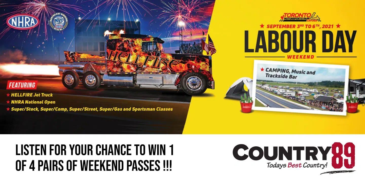 Toronto Motorsports Park Cayuga – Labour Day Weekend – Win Passes