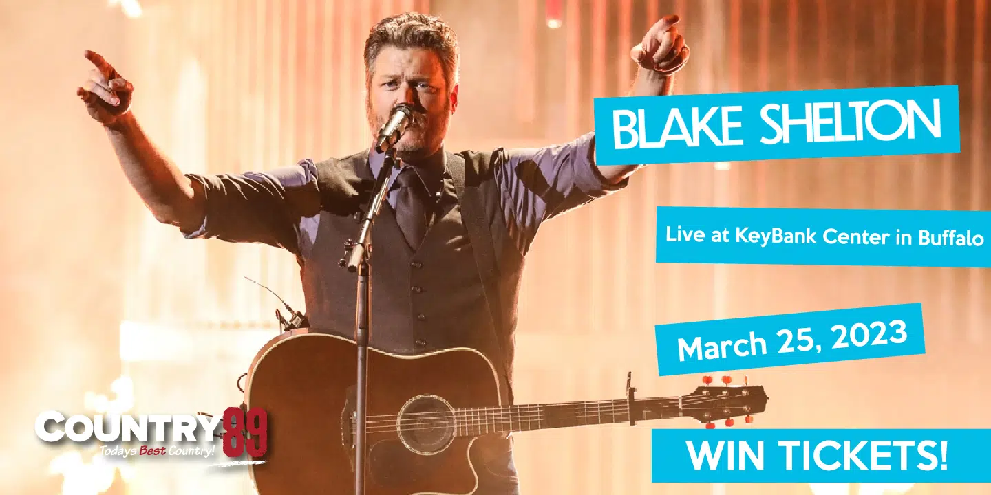 Blake Shelton 2023! Win Tickets! COUNTRY 89