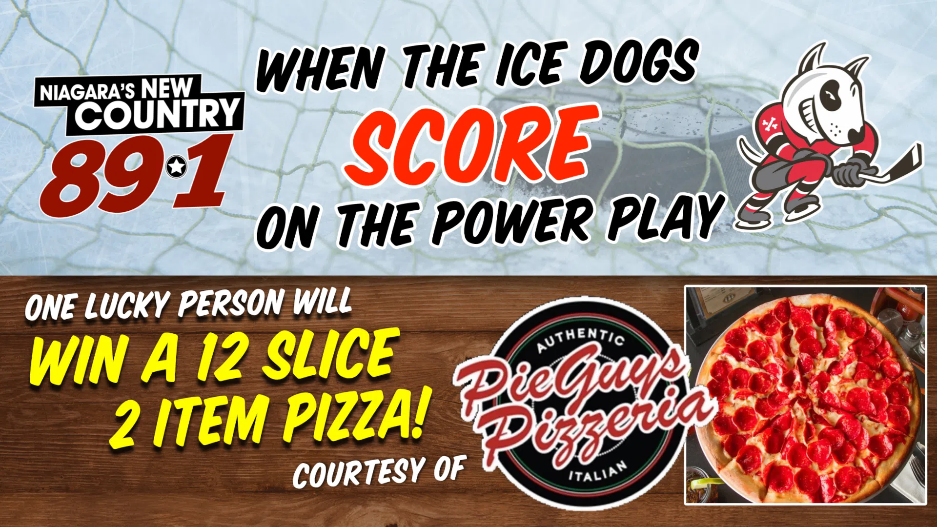 Ice Dogs Pie Guys Pizza Giveaway